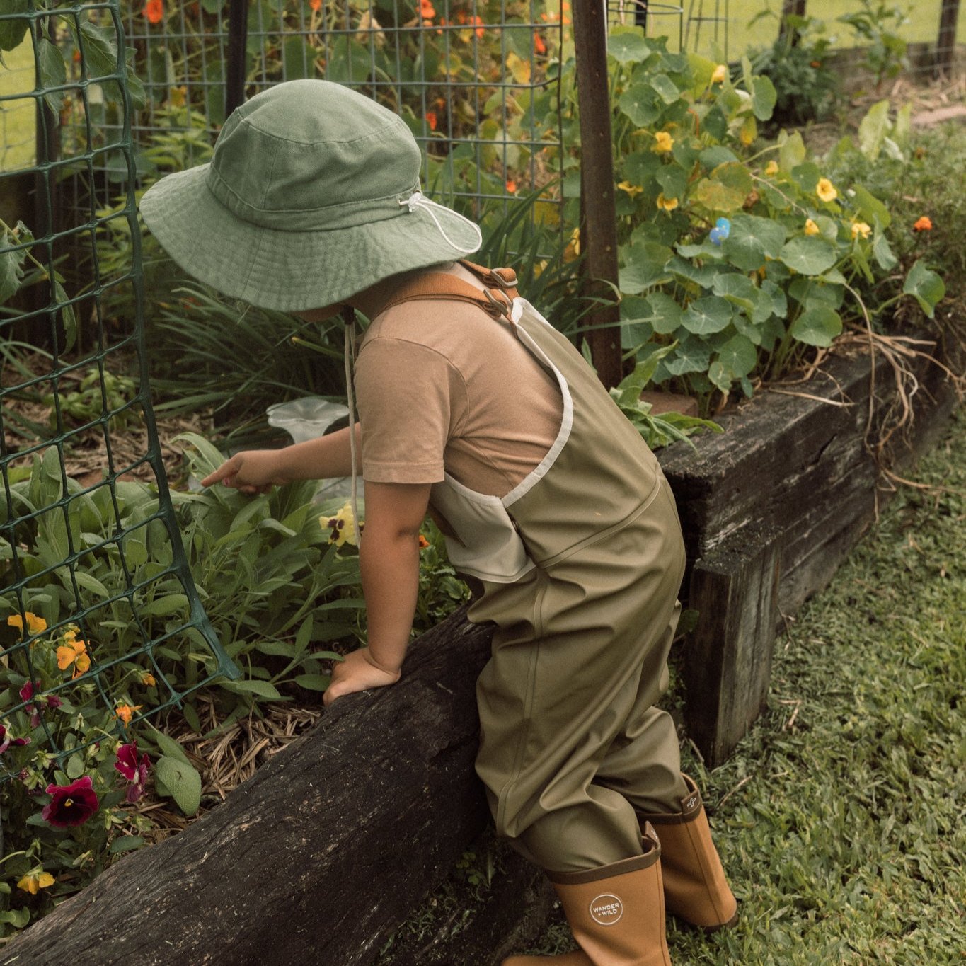 The Good Old Days Sun Hat - Green