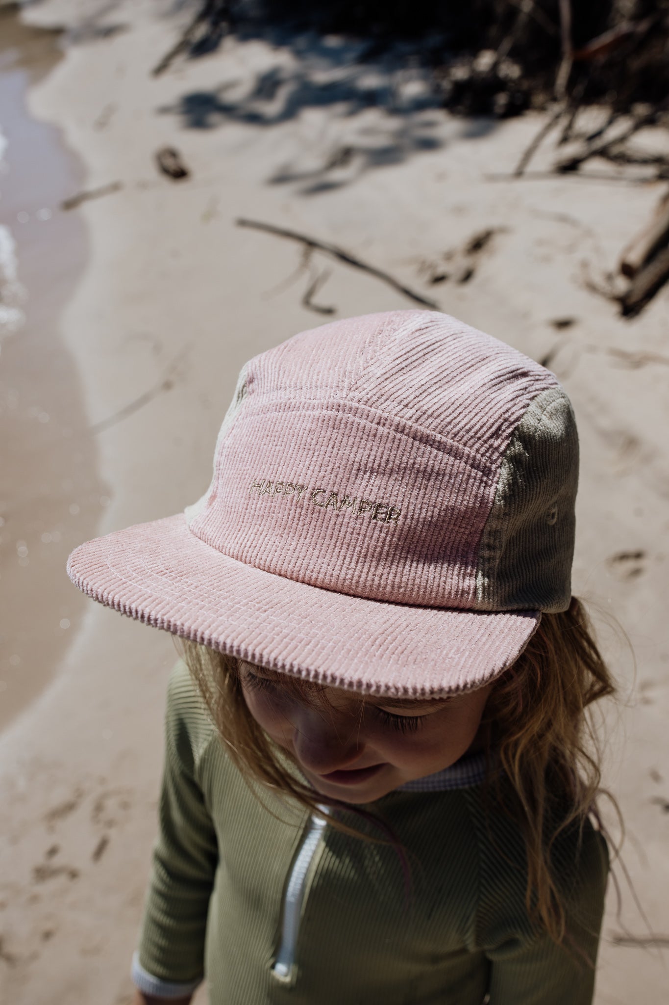 Kids Corduroy Cap - Dusty Pink