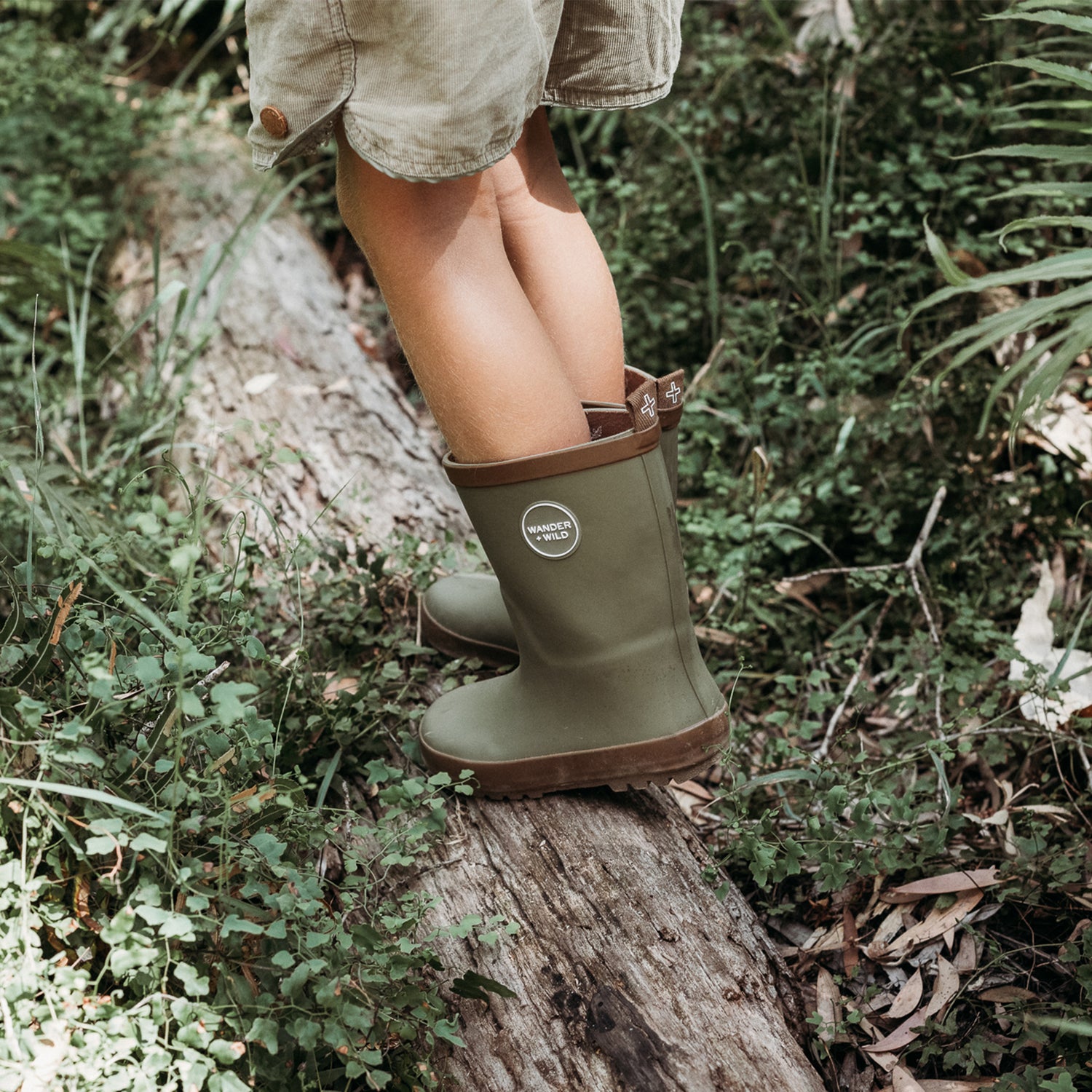 Natural Rubber Gumboots - Forest