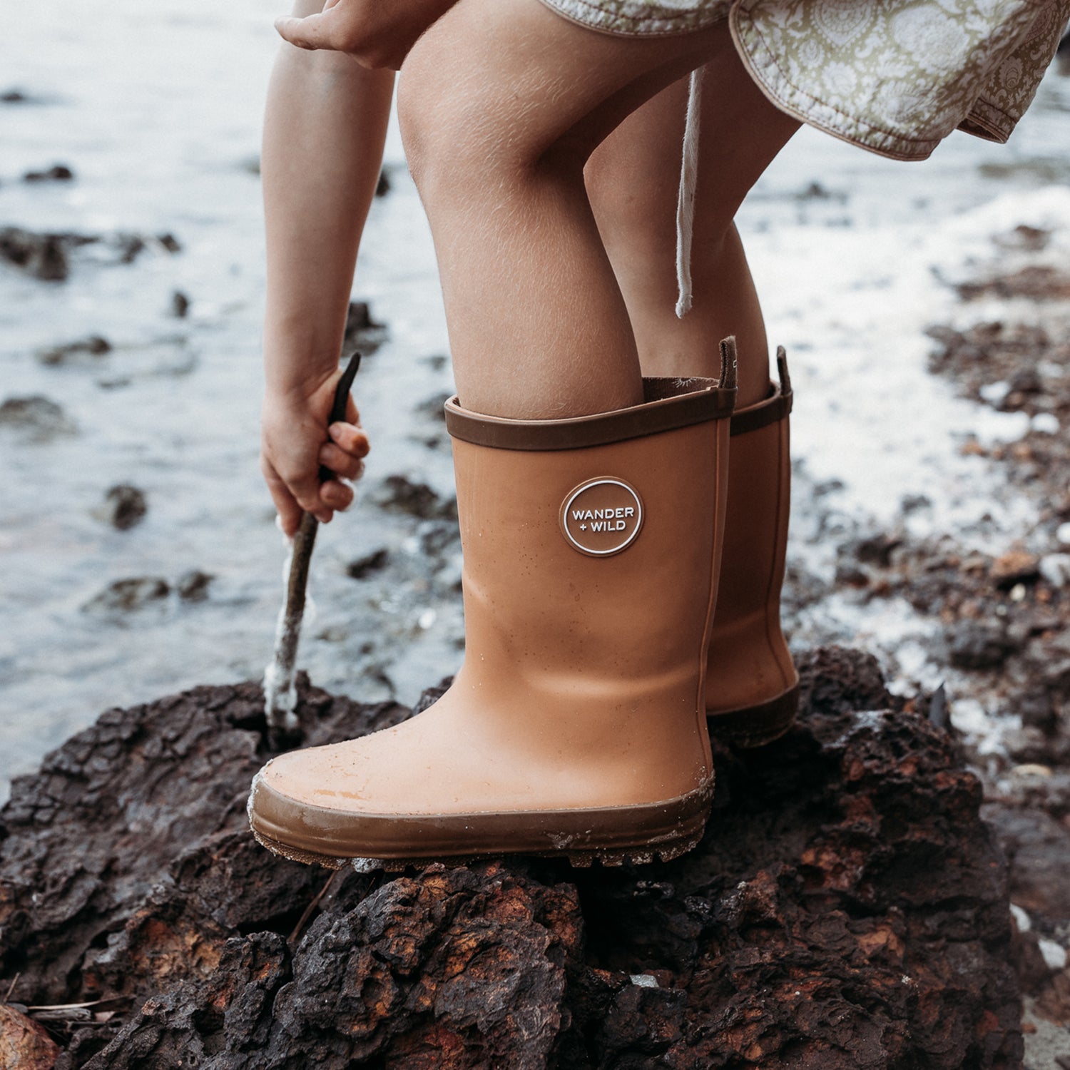 Natural Rubber Gumboots - Desert