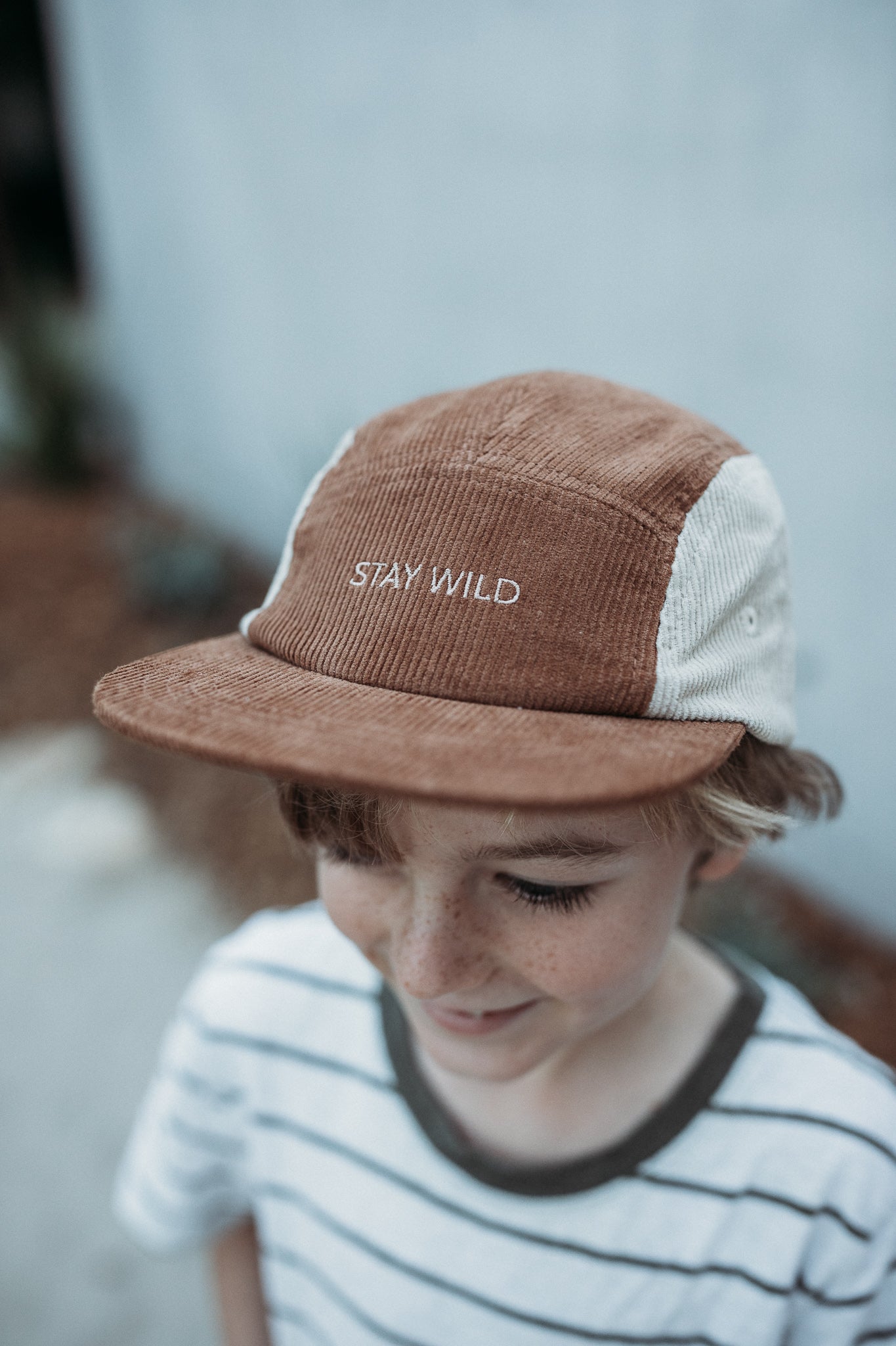 Kids Corduroy Cap - Chocolate