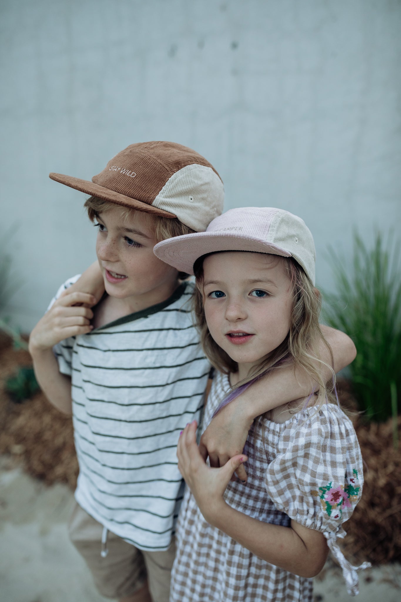 Kids Corduroy Cap - Dusty Pink
