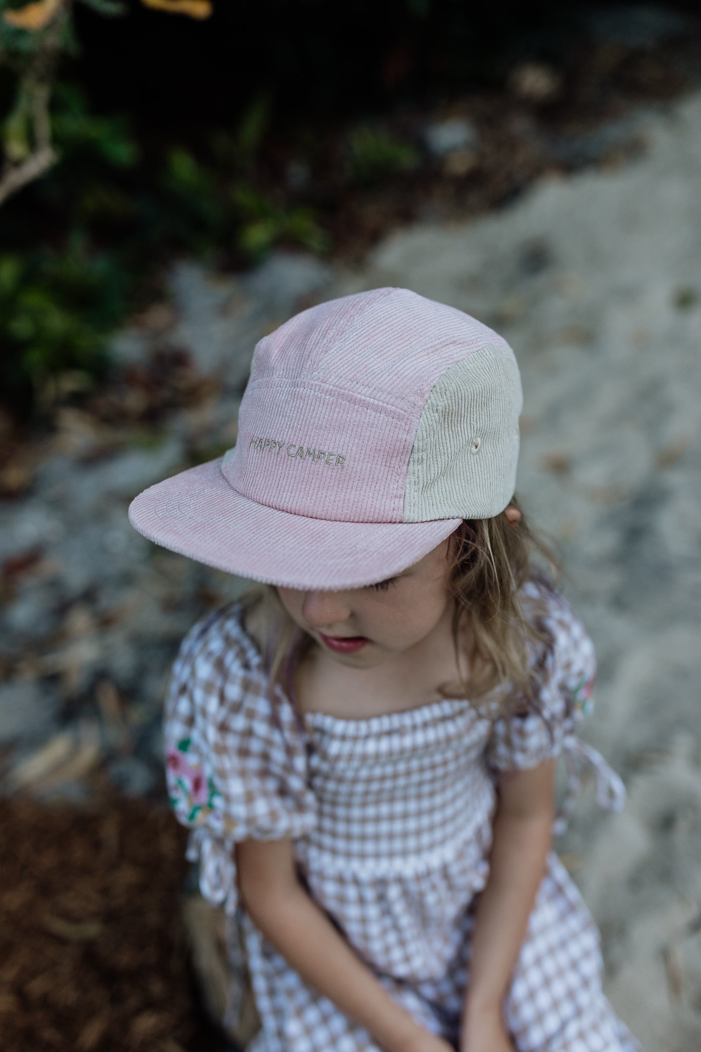 Kids Corduroy Cap - Dusty Pink