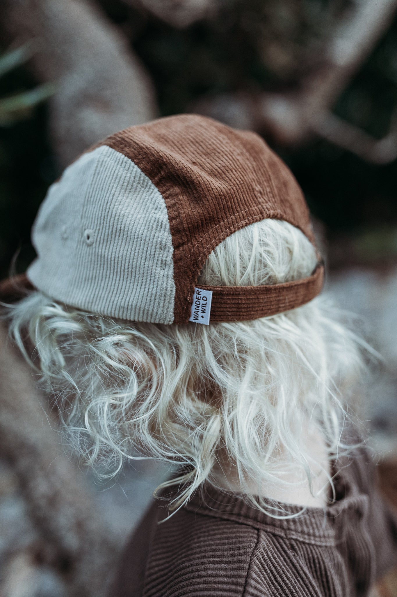 Kids Corduroy Cap - Chocolate