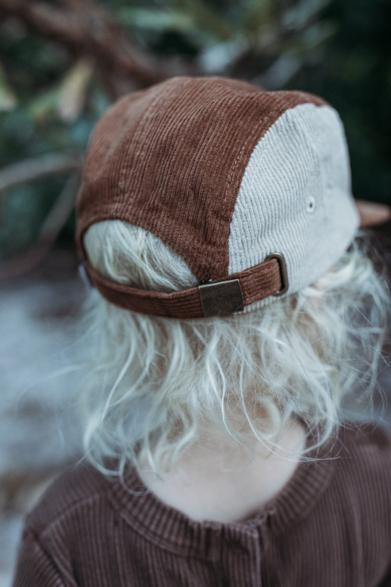 Kids Corduroy Cap - Chocolate