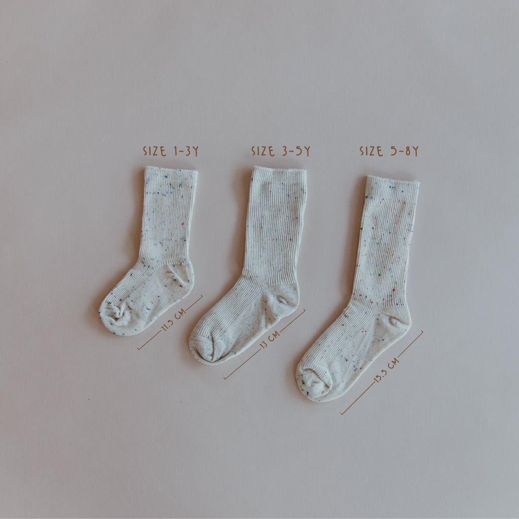 Kids Organic Cotton Sprinkle Socks