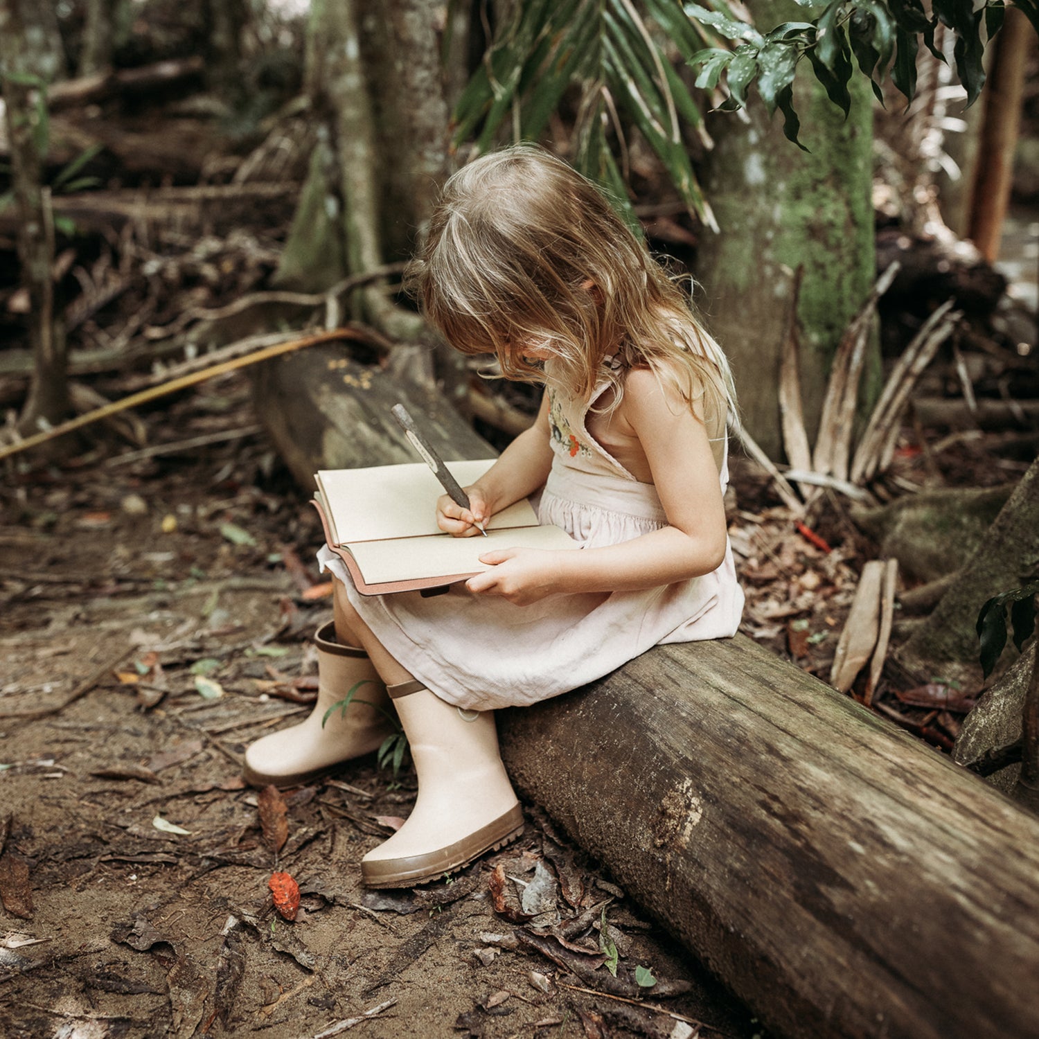 Natural Rubber Gumboots - Wildflower