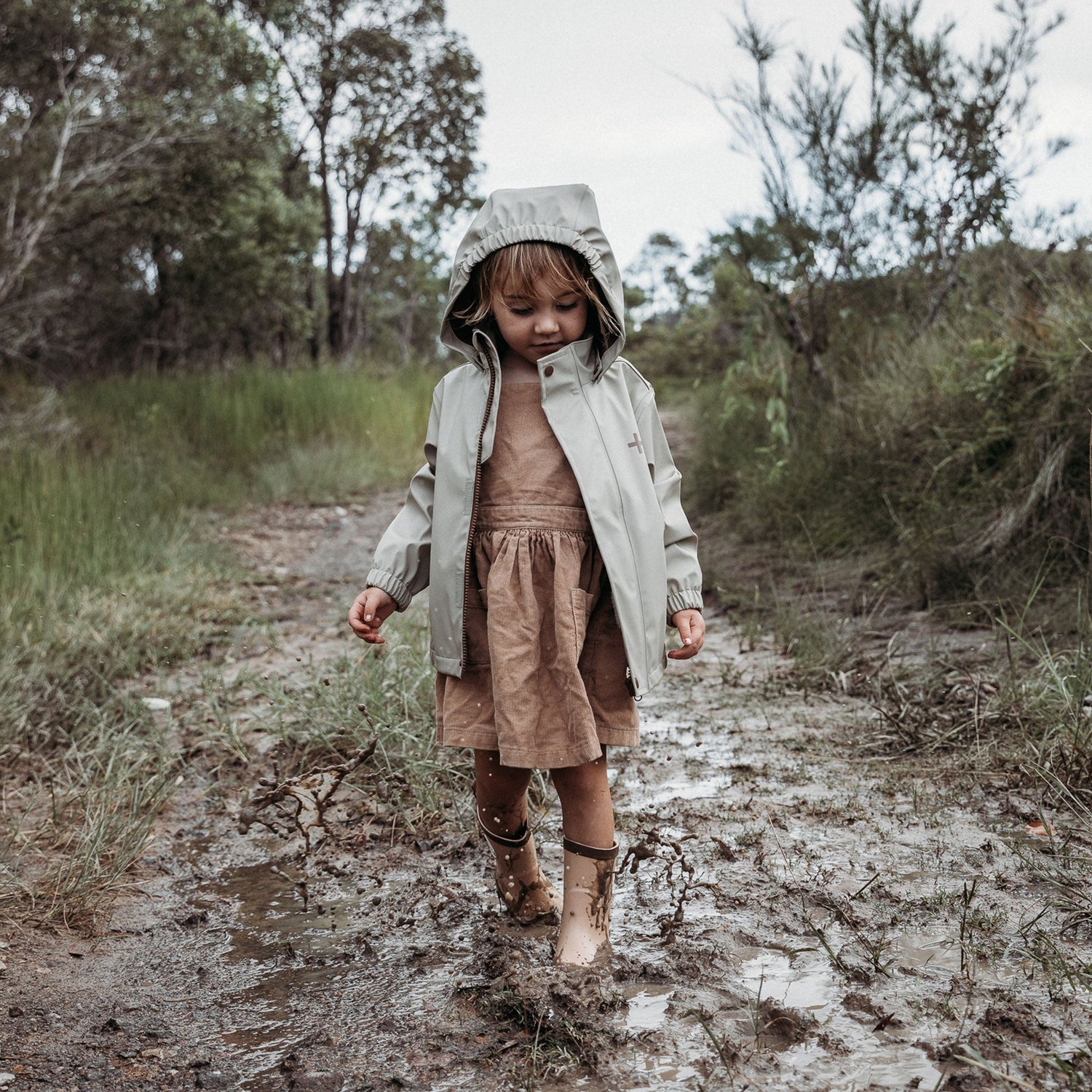 Recycled Rain Jacket - Sand